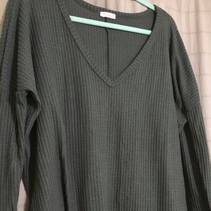 Comfy v-neck thin sweater🌸